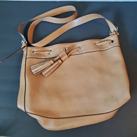 Brown Leather Bucket Bag - Picture 6 of 7